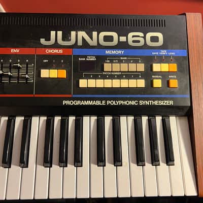 Roland Juno-60 61-Key Polyphonic Synthesizer 1982 - 1984 - Black image 5