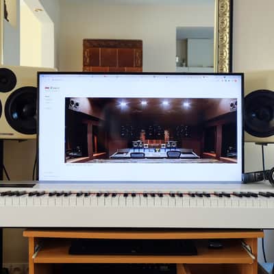 Pair of Exigy C28S Full Range Studio Monitors with Linea-Research DA4800 DSP Amplifier image 1