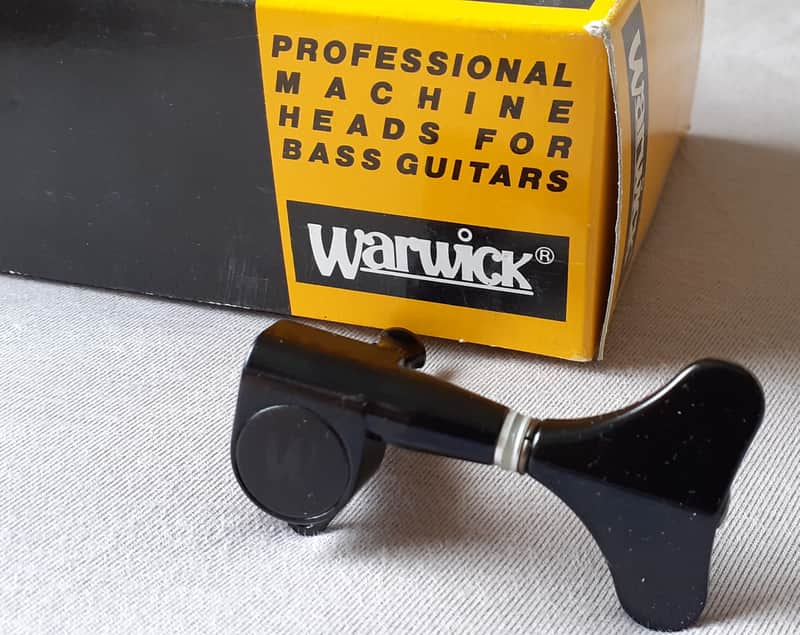 Warwick Thumb Bass Original NOS single tuner. Left Side Gotoh 1990s Black image 1