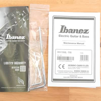 Ibanez GRX70QALTBB Left Handed Transparent Blue Burst image 9
