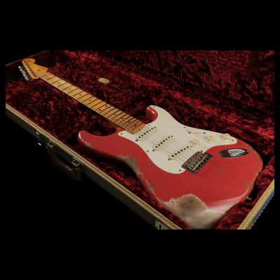 2020 Fender Custom Shop '57 Stratocaster Heavy Relic - Fiesta Red image 22