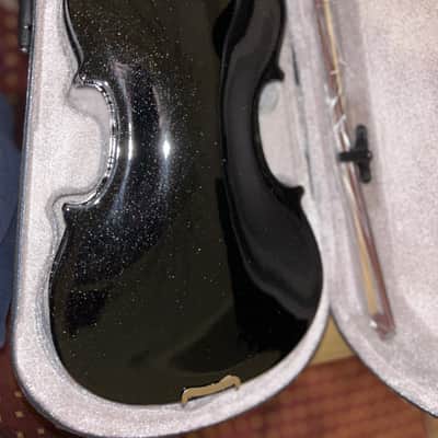 Cecilio Mendini 4/4 Violin - Black Sparkle image 3