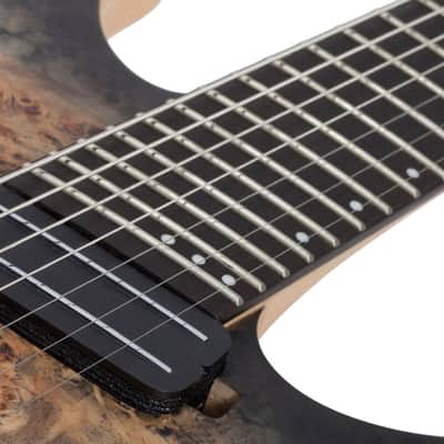 Schecter Reaper-7 Multiscale LH - Satin Charcoal Burst (1515) image 11