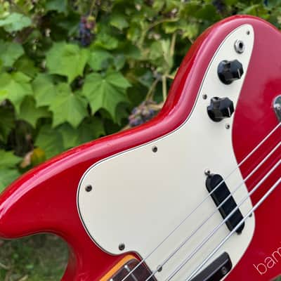 1975 Fender Musicmaster Bass - Dakota Red - OHSC image 9