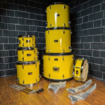 Tama Imperialstar 7‑Piece Drum Kit – Electric Yellow – Complete Shell Pack – Never Used • No Wear • Ready for Stage, Studio, or Practice image 25