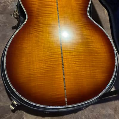 RARE Epiphone inspired by Gibson j-200 vine custom Burst image 3