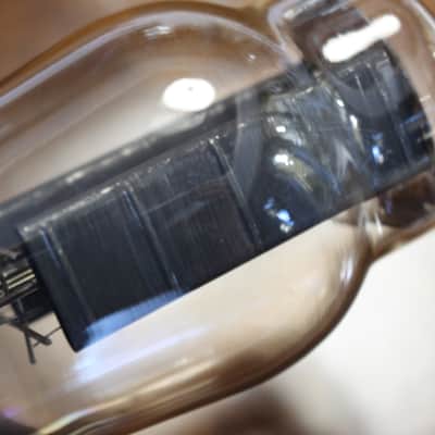 Sylvania JAN CHS 5U4G VT244 - Coke Bottle - Hanging Filament - D Getter - 1940s - Ribbed Black Plates, NOS Tube image 9