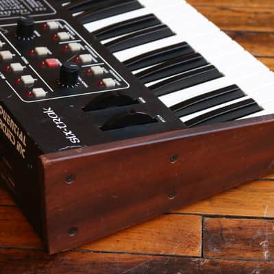 Sequential Six-Trak 49-Key 6-Voice Polyphonic Synthesizer 1984 - 1985 - Black with Wood Sides image 14