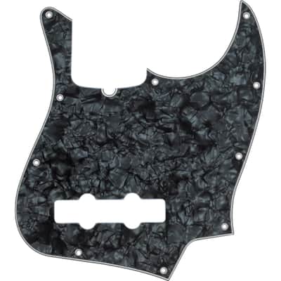 FENDER - Pickguard  Jazz Bass  10-Hole Mount  Black Pearl  4-Ply - 0992171000 image 1