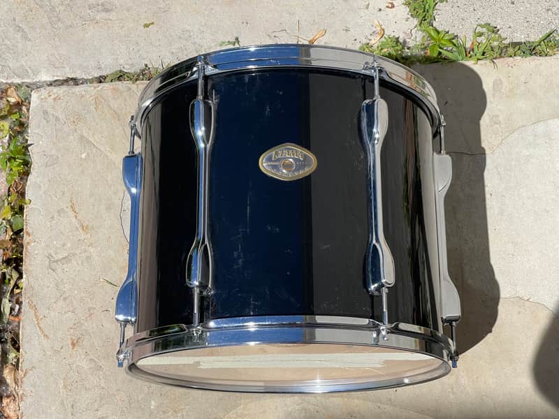 90s Tama 14" Rockstar Rack Tom 12x14 Black image 1