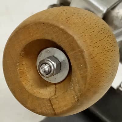 *Jacques Capelle Excalibur Bass Drum Pedal Carbon Fiber Solid Footboard 70s Twin image 3