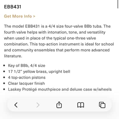 Eastman Tuba EBB431 imagen 10