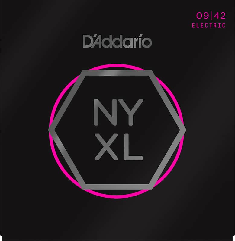 D'Addario NYXL0942 Nickel Wound Electric Guitar Strings, Super Light Gauge image 1