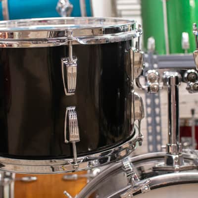 1980s Ludwig "Big Beat" Black Cortex Drum Kit image 8