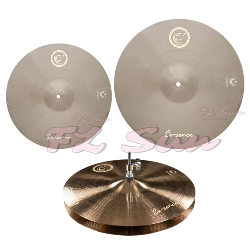 Ephesus Cymbals Ex-sence Series 3pc 16" Crash / 20" Ride / 14" Hi-Hat Cymbal Set image 1