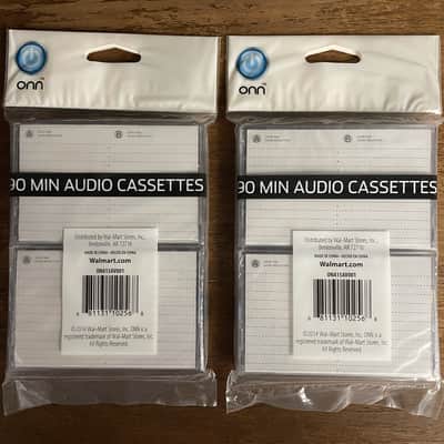 Onn 90 Minute Cassette Tapes Pack of 4 Sealed NEW image 2