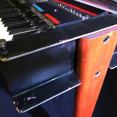 Baldwin Solid Body Harpsichord 1967 Black w/Red Soundboard image 8