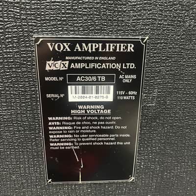 2004 Vox AC30/6TB | Made in England | Celestion Alnico Blues image 11
