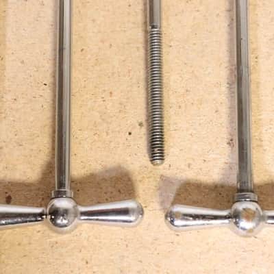 Ludwig 6-1/8" Chrome T Rods 4pk Vintage 1950's -60's image 8