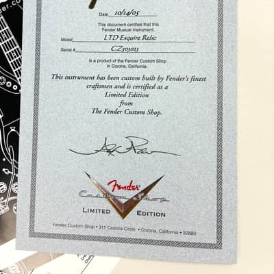 Fender LTD Esquire Relic NAMM Limited Edition. Plausible Deniability. 2005 Two Tone. image 12