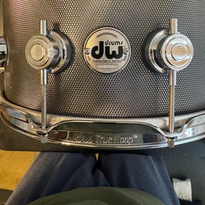 DW 6.5x14" Collector's Series Knurled Black Nickel over Steel Snare Drum w/ Chrome Hardware image 4