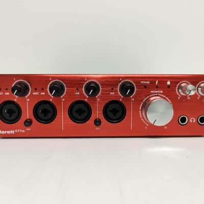 Focusrite Clarett 4Pre Thunderbolt Audio Interface 2010s - Red image 1