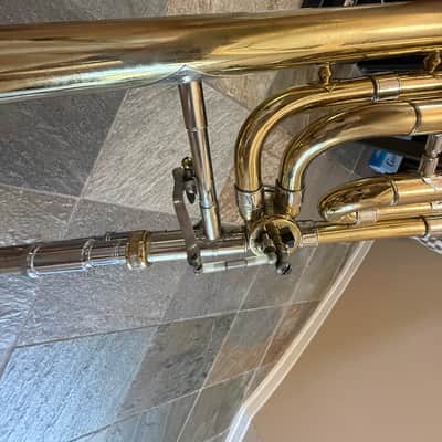 Bach brand trigger Trombone with mouthpiece , USA image 7
