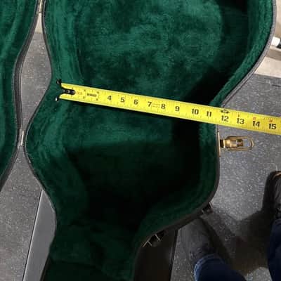 Martin Martin Acoustic Guitar Hard Case Black w/Green image 7