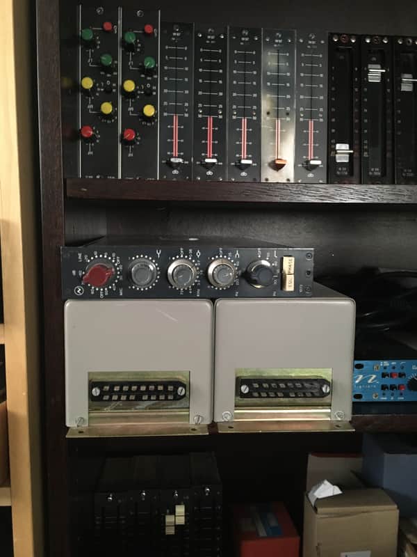 Neve 1073 Mic / Line Input Module with 3-Band EQ 1970s - RAF Blue Grey image 1