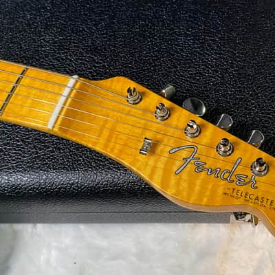 NEW! Fender Custom Shop Flamethrower Telecaster Custom - NOS - Modern Specs - Texas Special Pick-Ups - AAAA Flamed Neck - 3-Tone Sunburst - Authorized Dealer - 7.55lbs - G07106 image 5