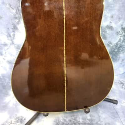 Vintage RARE 1978 Kent Model KF310 Korea Acoustic Guitar Pro Setup New Strings Semi Hard Shell Light Weight Case image 13