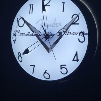 Fender Custom Shop Dealer Style Light Up Clock Killer Cool Mancave/Garage Item image 3