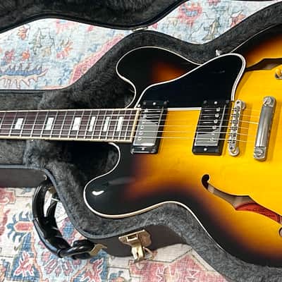Gibson Memphis Custom '63' Block Inlay 335 2008 - Vintage Sunburst image 3