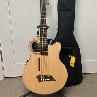 Warwick Rockbass Alien Deluxe 5 String Acoustic Electric Bass - Natural image 1