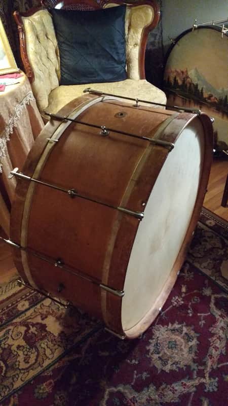 Ludwig and Ludwig Bass Drum 1920's image 1