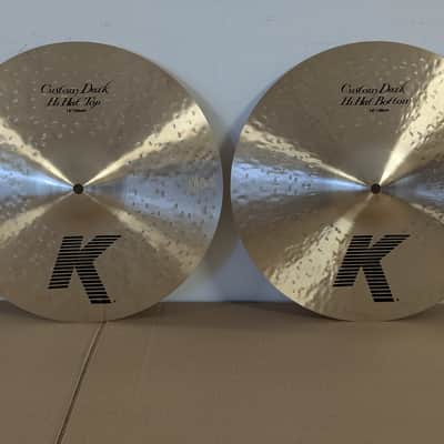 Zildjian 14" K Custom Dark Hi-Hat Cymbals (Pair) 1995 - Present - Traditional image 1