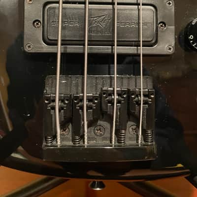 *VINTAGE* 1987 Black Peavey Dyna-Bass Active Electronics Made In USA image 3