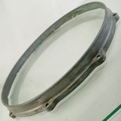 Gretsch 14"Die-Cast 10-Lug Snare Drum Batter Rim/Hoop Vintage 70s Unplated #4165 image 3