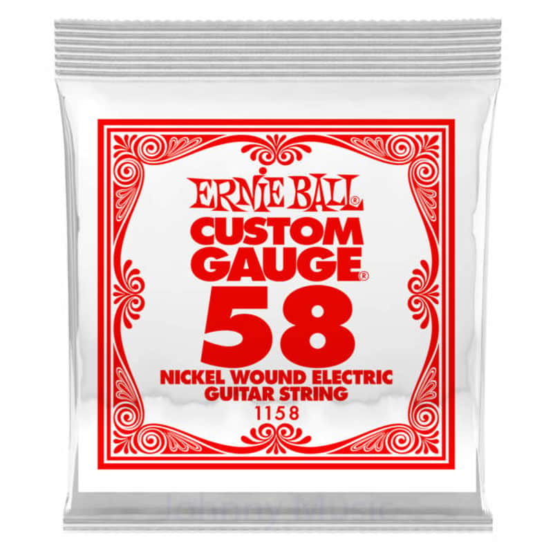 .058 Custom Gauge Electric Guitar Single String Nickel Plated Wound On Tin Plated Steel Hex Core image 1
