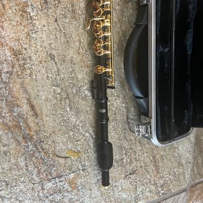 Piccolo with gold color keys,  with case image 1