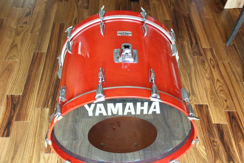 RARE Yamaha Tour Custom 8000 - red wood 24" Bass Drum image 1