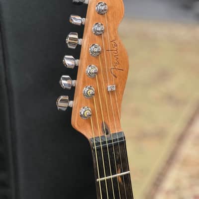 2023 Fender American Acoustasonic Telecaster - Crimson Red image 4