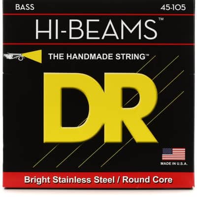 DR Strings MR-45 Hi-Beam Stainless Steel Bass Guitar Strings - .045-.105 Medium image 2