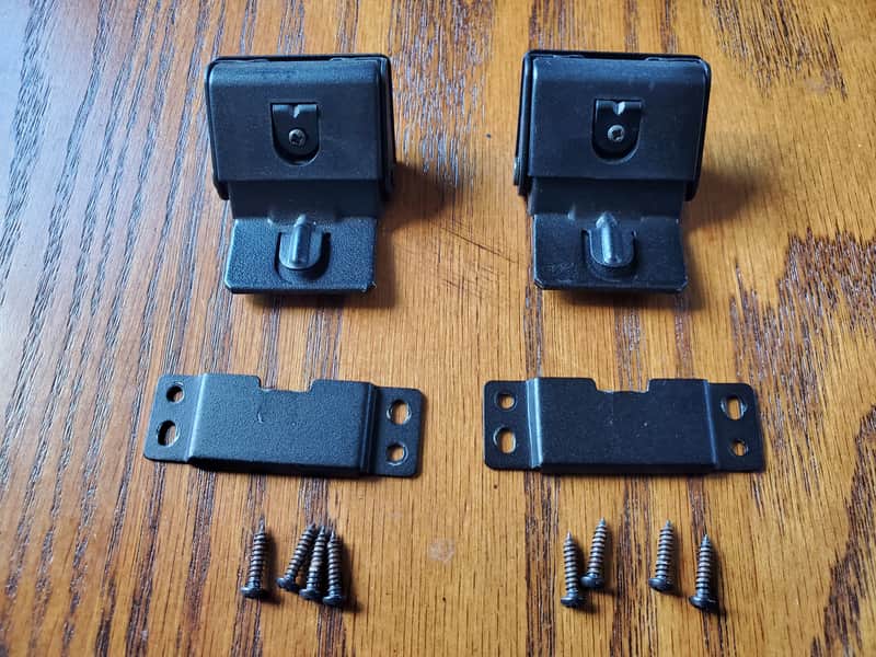 Marantz 6300 Turntable Dust Cover Hinges, complete w/ brackets and screws ~ exc.