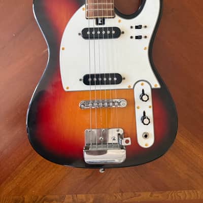 1960s Sekova Telecaster Made in Japan Telecaster 1960s - Sunburst red image 2
