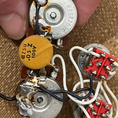 1979 set Fender Lead I II guitar pots harness switches image 3