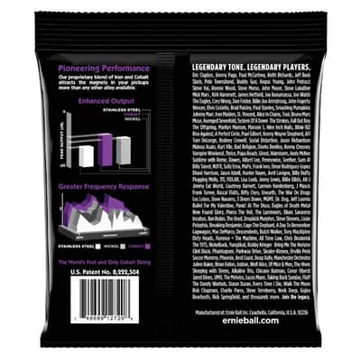 Power Slinky Cobalt Electric Guitar Strings 11-48 Gauge Set FeCo-alloy enhanced magnetic properties image 2