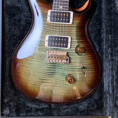 PRS Paul Reed Smith Custom 24 Sprayers Choice! Green Smokeburst 10 Top With Gold Hardware And Case image 1