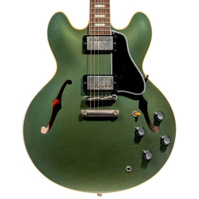 Gibson Custom Shop 1964 ES-335 Semi-Hollow Electric Guitar, Light Aged Pelham Blue Sparkle image 1