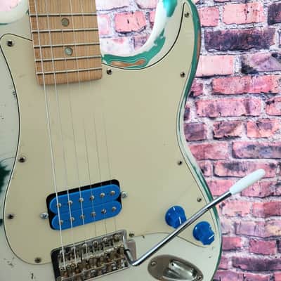 Gaylord Guitars Custom Shop Hummer 2026 - Snow White over Green Machine Metallic image 12